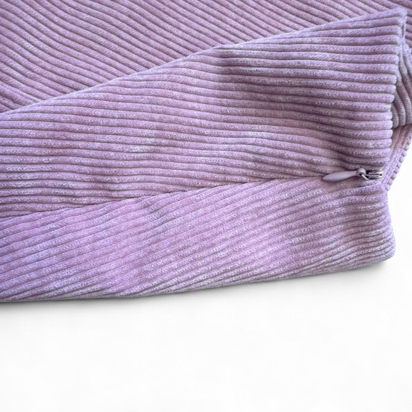 Altar'd State Lilac Corduroy Mini Skirt - Picture 2 of 3